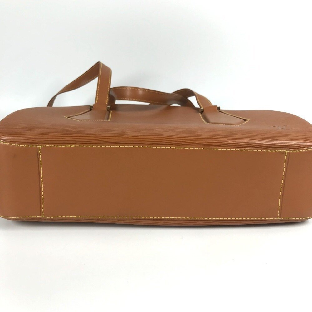 LOUIS VUITTON Authentic Brown Leather Shoulder Bag - Picture 7 of 10